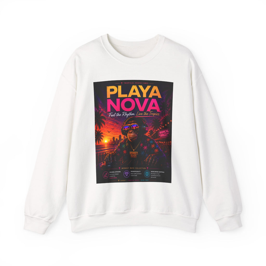 Playa Nova Retro Sunset Crewneck Sweatshirt