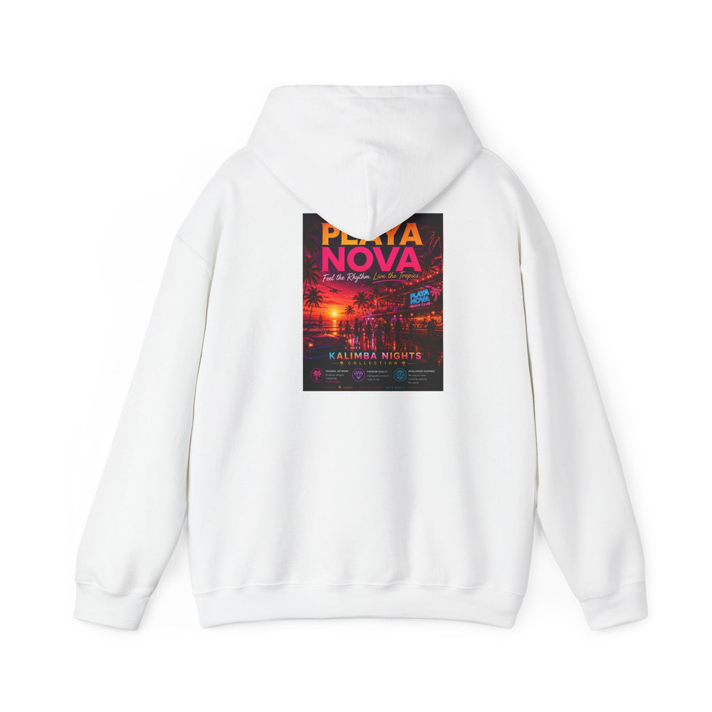 Playa Nova Hoodie — Retro Neon Miami Beach Pullover