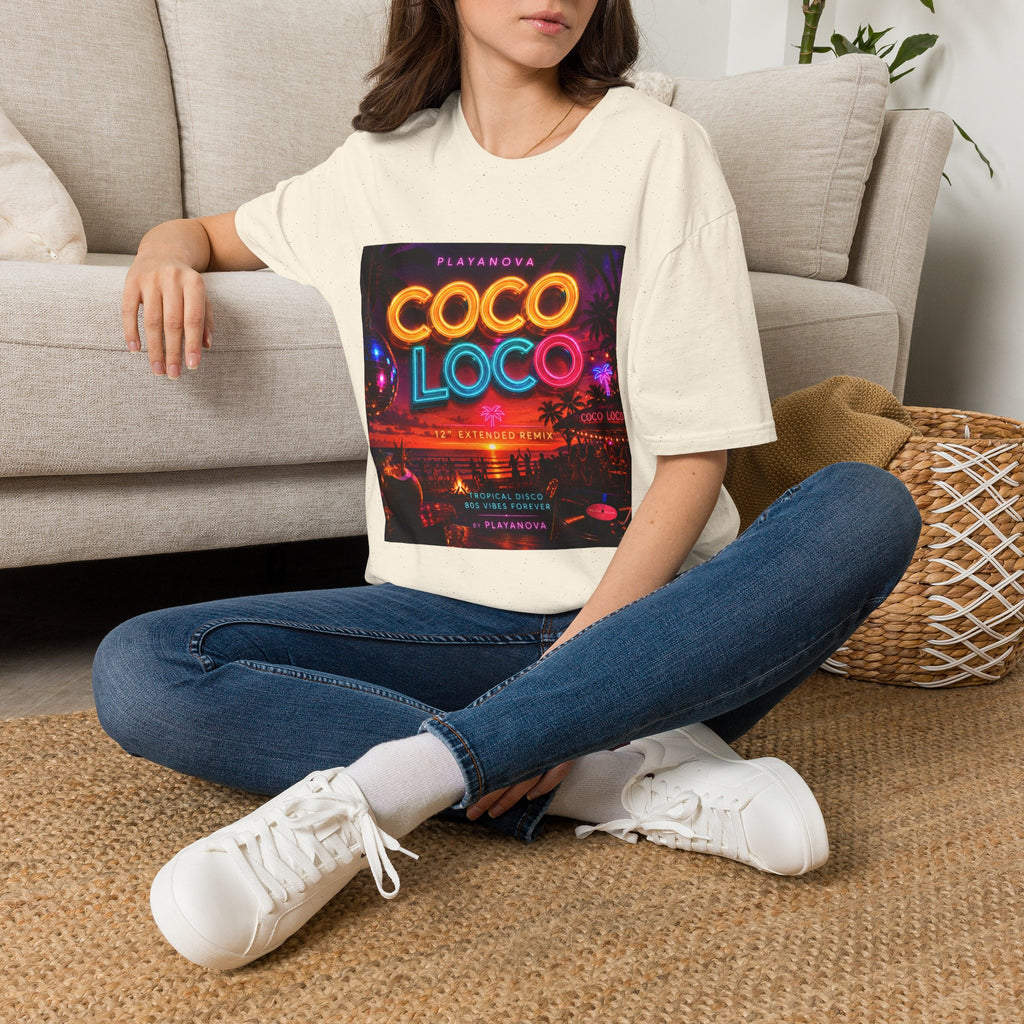 Coco Loco Neon Graphic T‑Shirt — Retro Tropical Party Tee