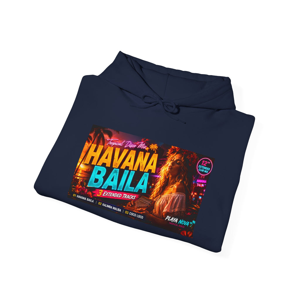 Havana Baila Graphic Hoodie — Retro Tropical Dance Party Sweatshirt
