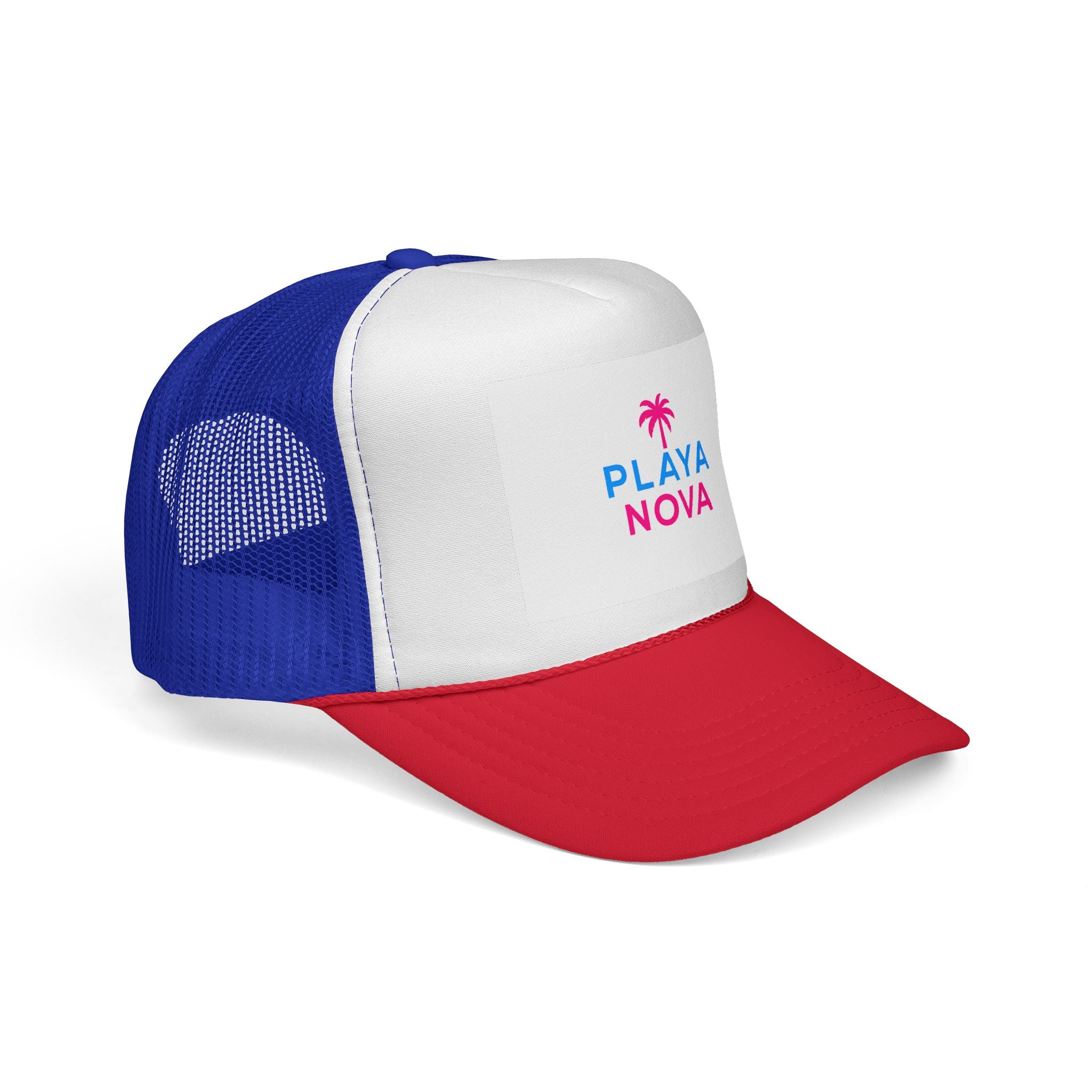 Playa Nova Trucker Hat — Retro Palm Beach Cap