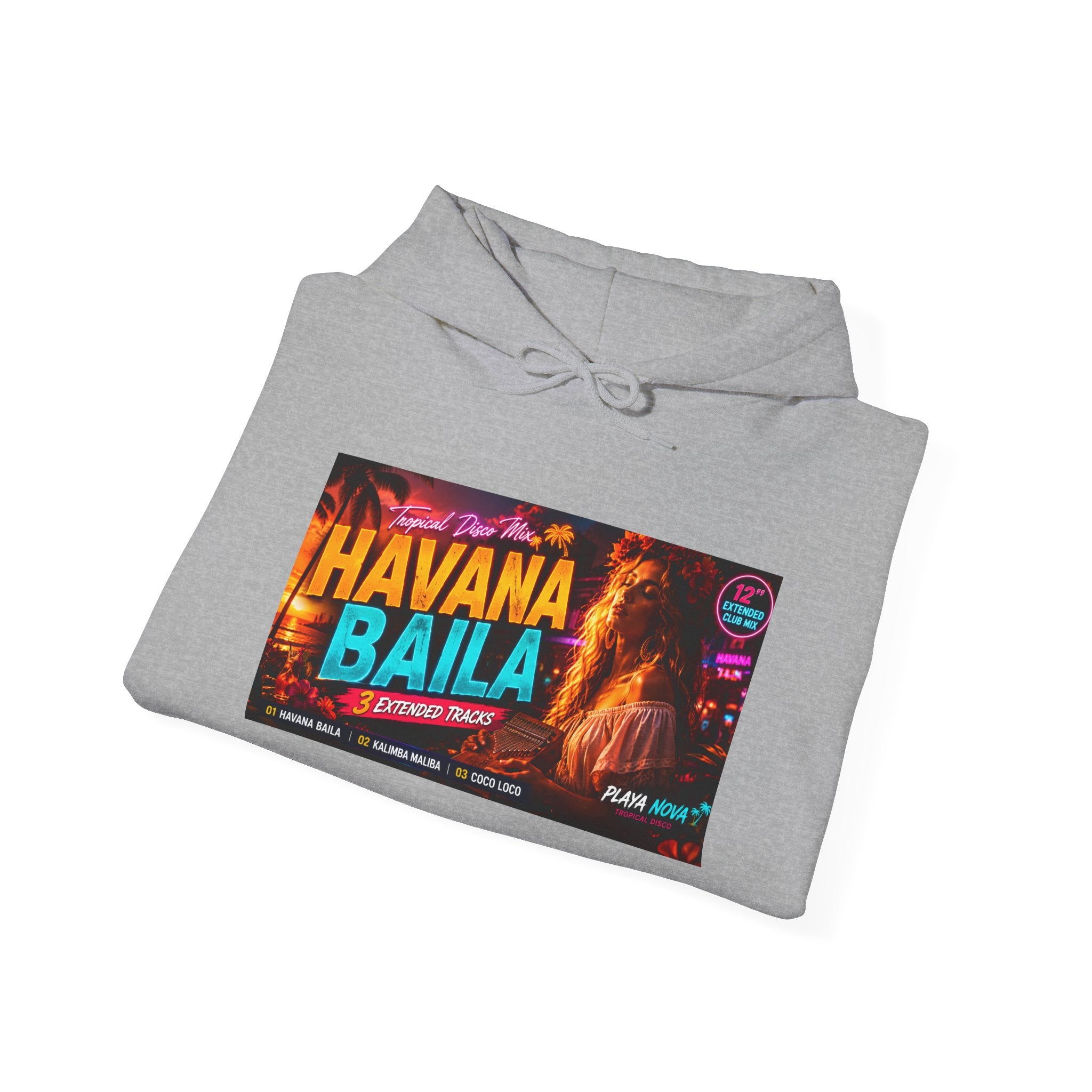 Havana Baila Graphic Hoodie — Retro Tropical Dance Party Sweatshirt