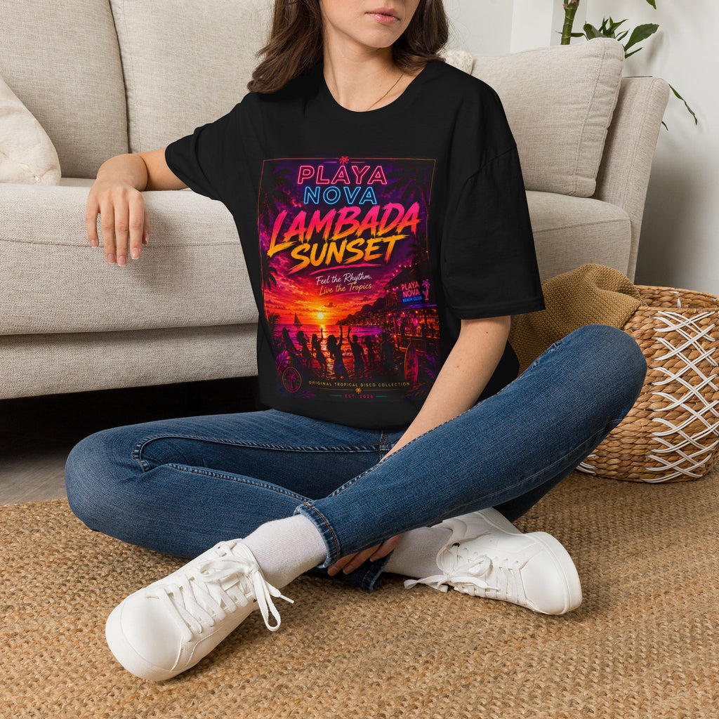 Lambada Sunset T-Shirt — Playa Nova Beach Party Graphic Tee