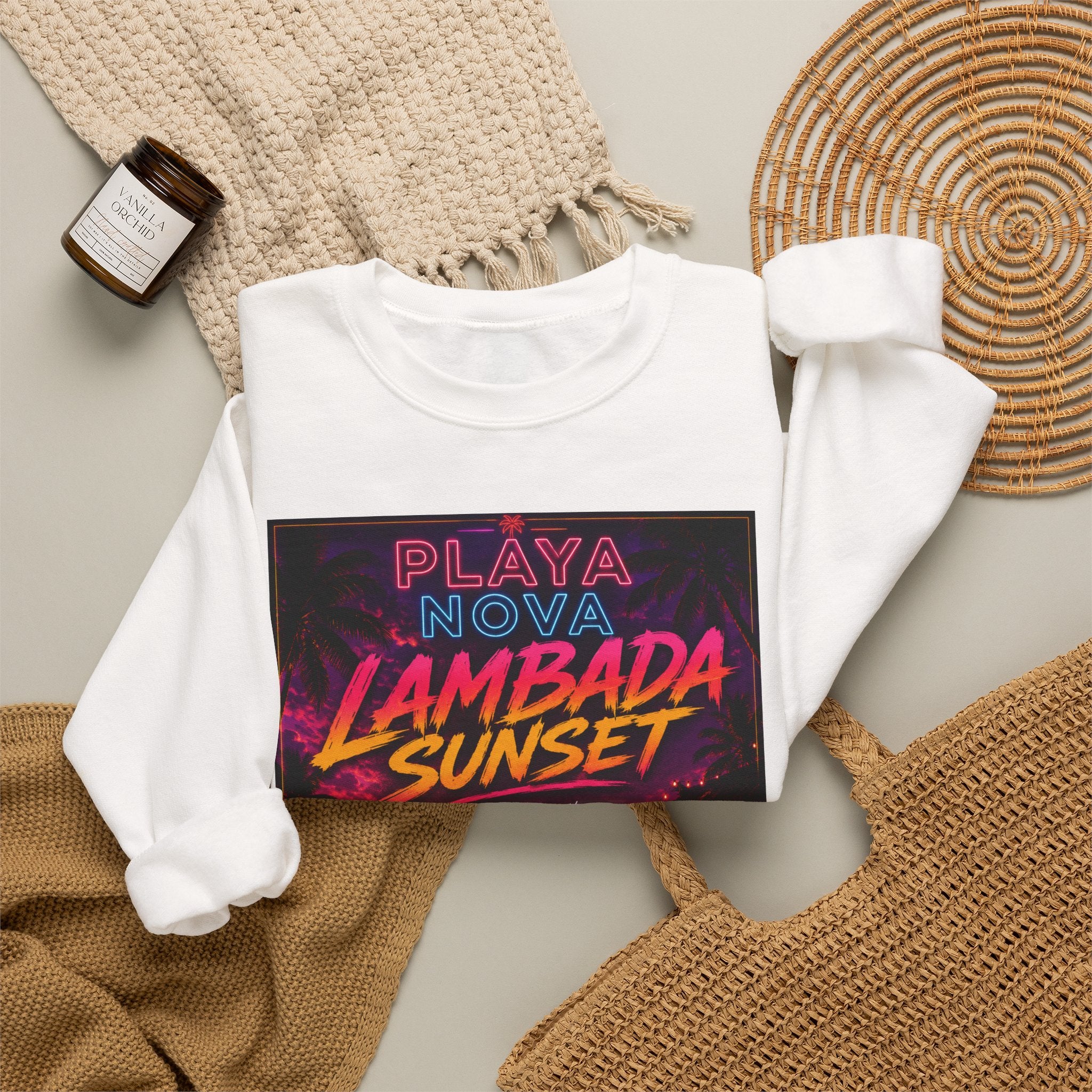 Sweatshirt — Playa Nova Lambada Sunset Graphic Crewneck
