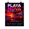 Playa Nova Havana Baila Vintage Tropical Poster