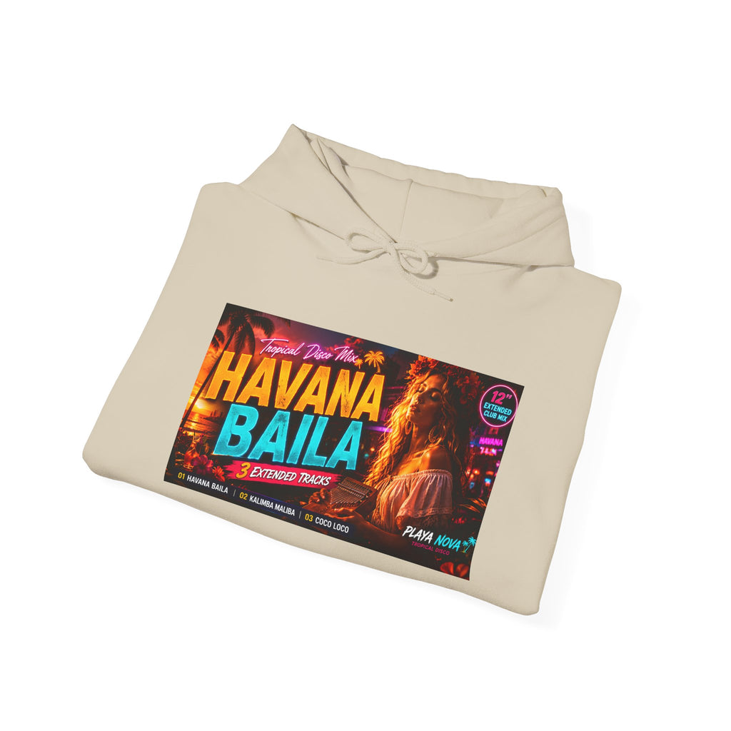 Havana Baila Graphic Hoodie — Retro Tropical Dance Party Sweatshirt