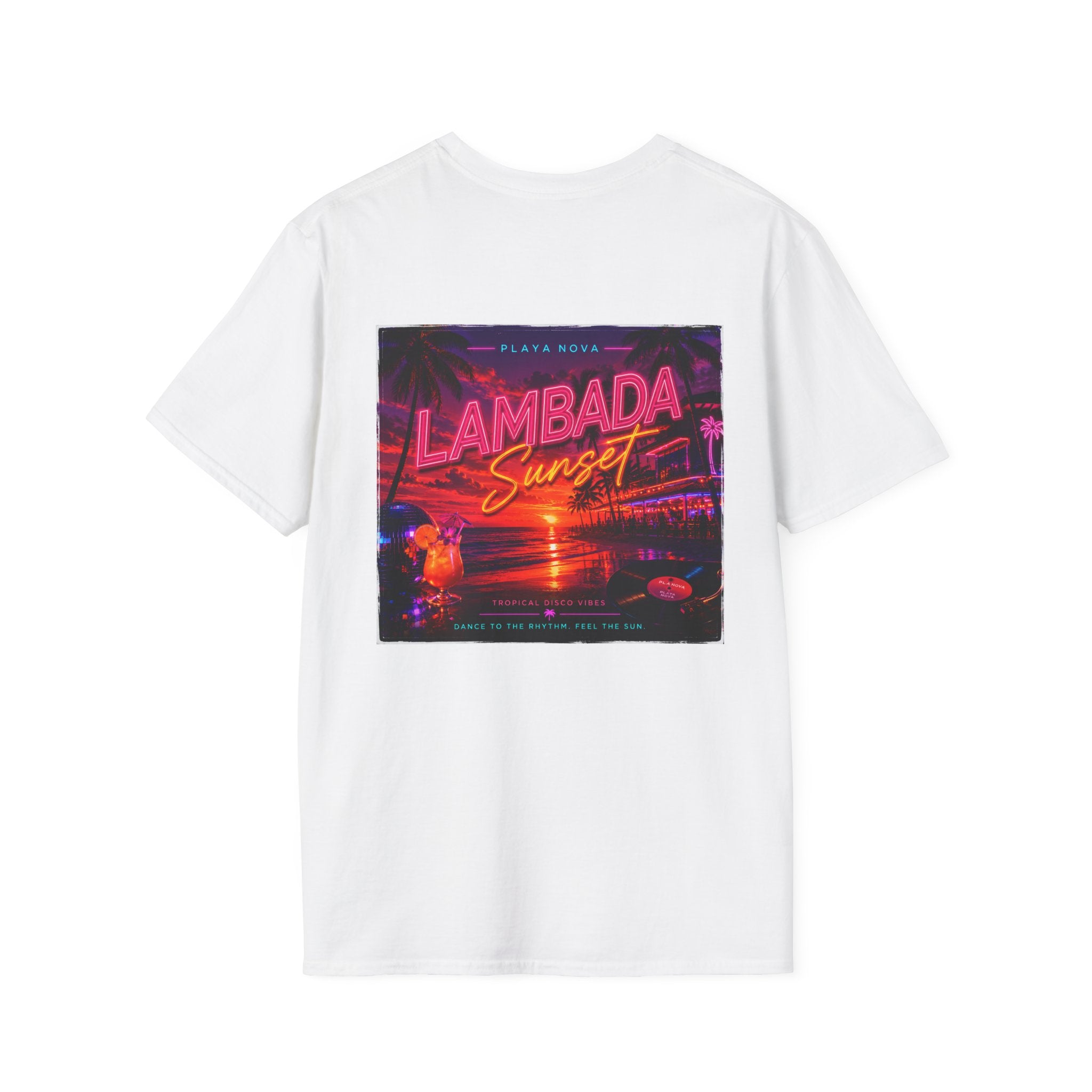 Playa Nova Palm T-Shirt — Retro Beach Logo Tee