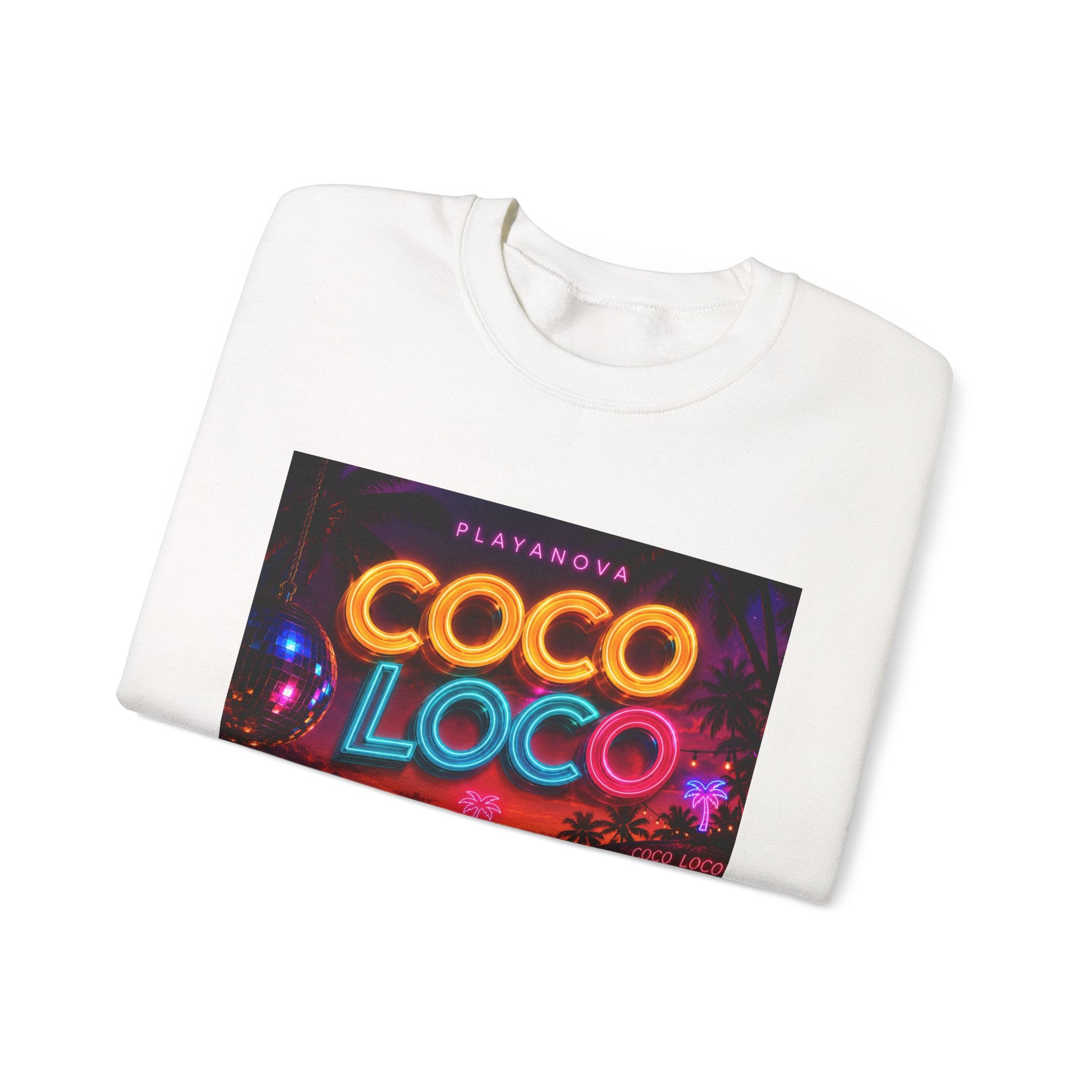 Coco Loco Retro Neon Crewneck Sweatshirt