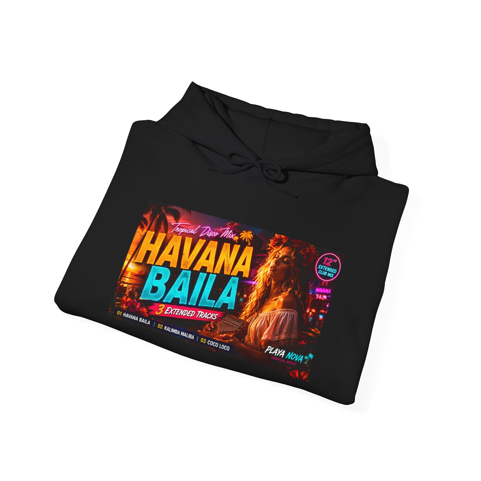 Havana Baila Graphic Hoodie — Retro Tropical Dance Party Sweatshirt