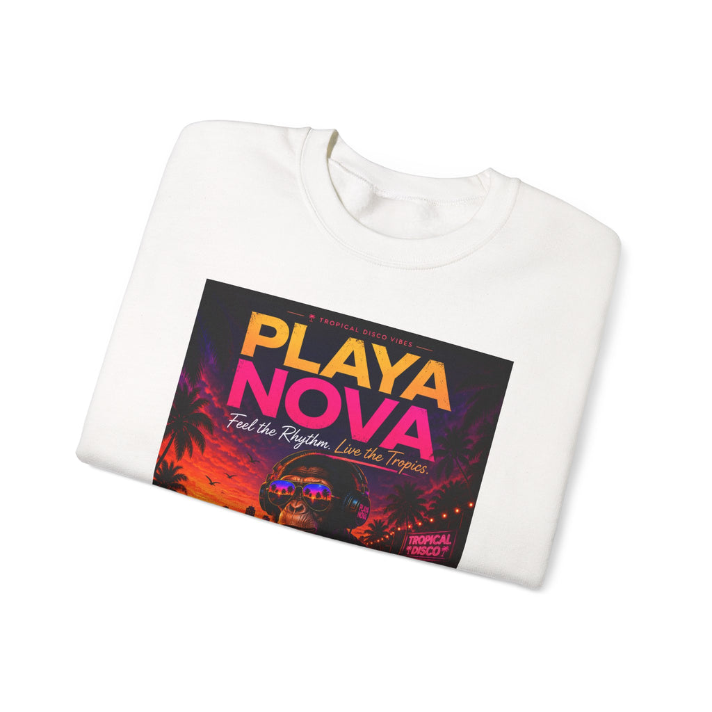 Playa Nova Retro Sunset Crewneck Sweatshirt