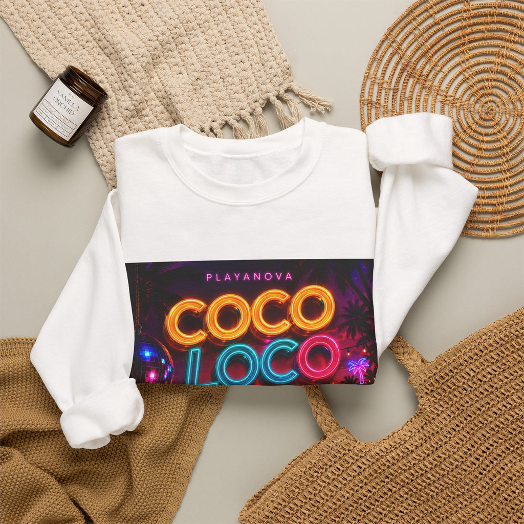 Coco Loco Retro Neon Crewneck Sweatshirt