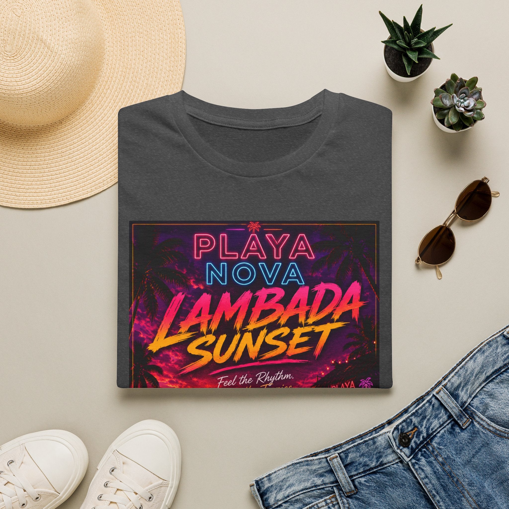 Lambada Sunset T-Shirt — Playa Nova Beach Party Graphic Tee