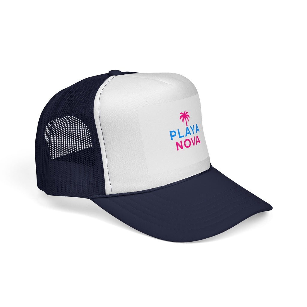 Playa Nova Trucker Hat — Retro Palm Beach Cap