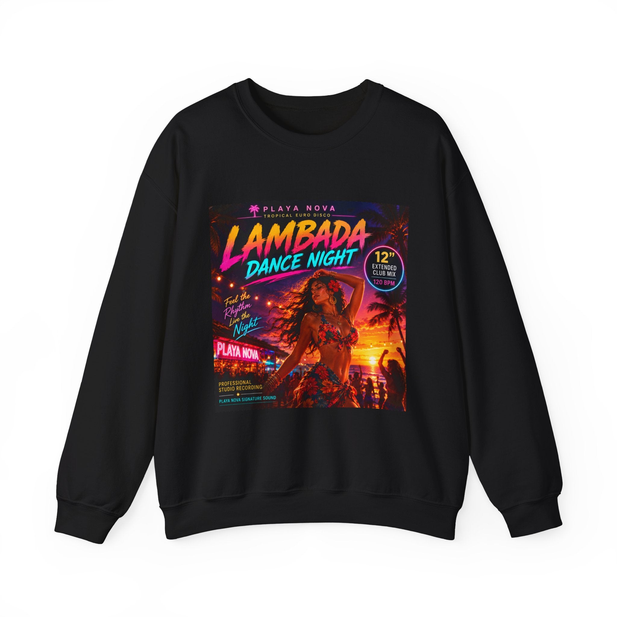 Lambada Dance Night Crewneck Sweatshirt – Retro Tropical Party Graphic