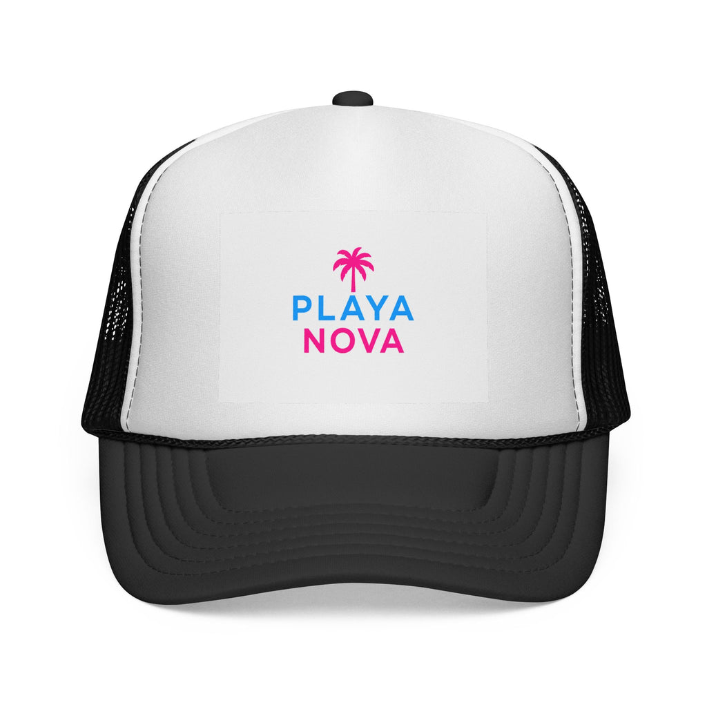 Playa Nova Trucker Hat — Retro Palm Beach Cap