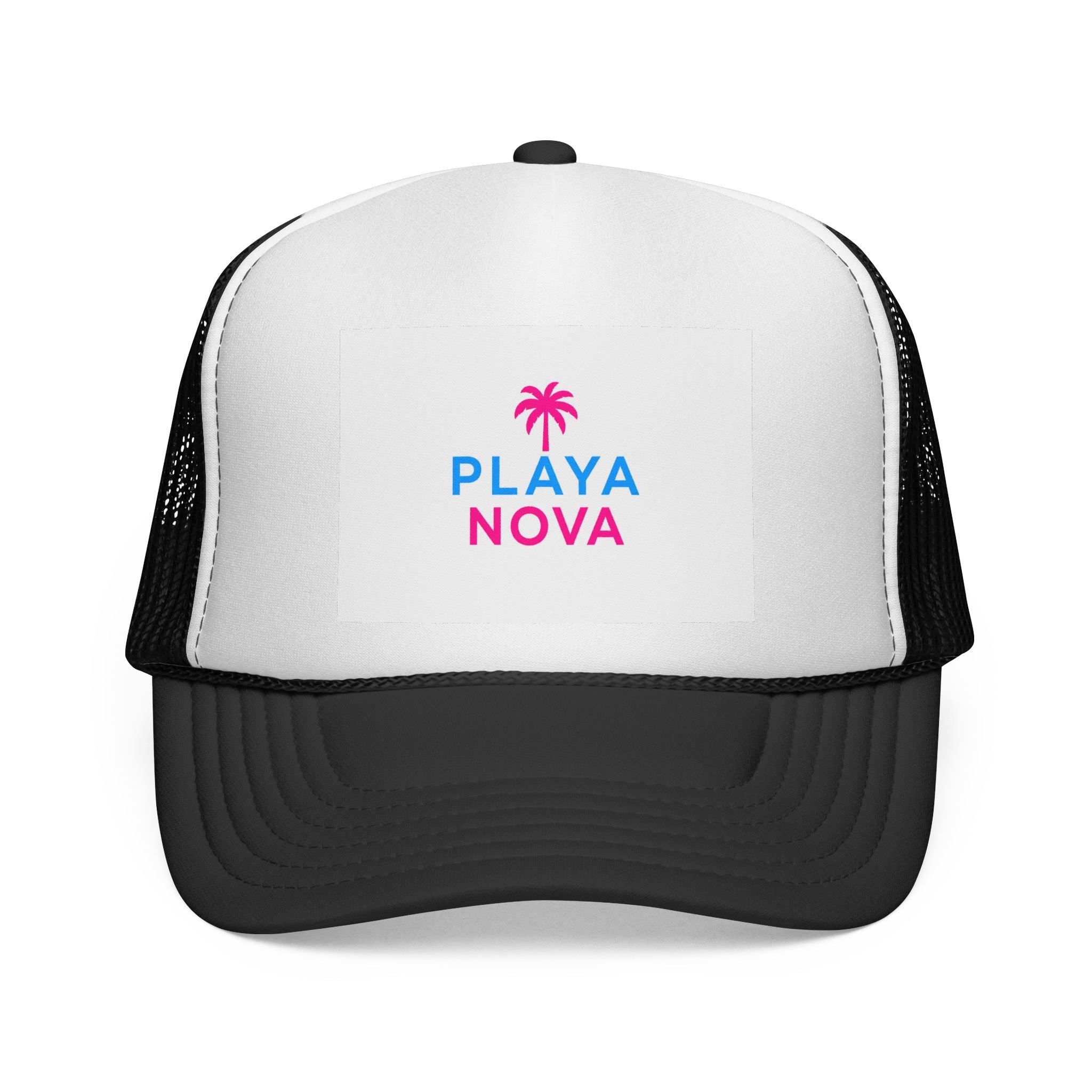 Playa Nova Trucker Hat — Retro Palm Beach Cap