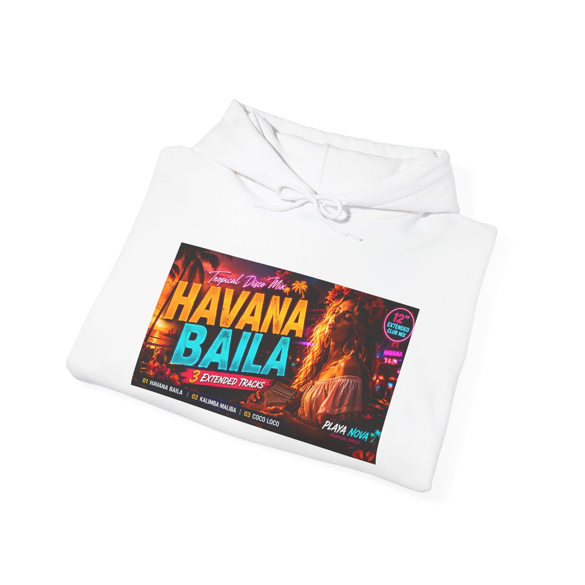 Havana Baila Graphic Hoodie — Retro Tropical Dance Party Sweatshirt