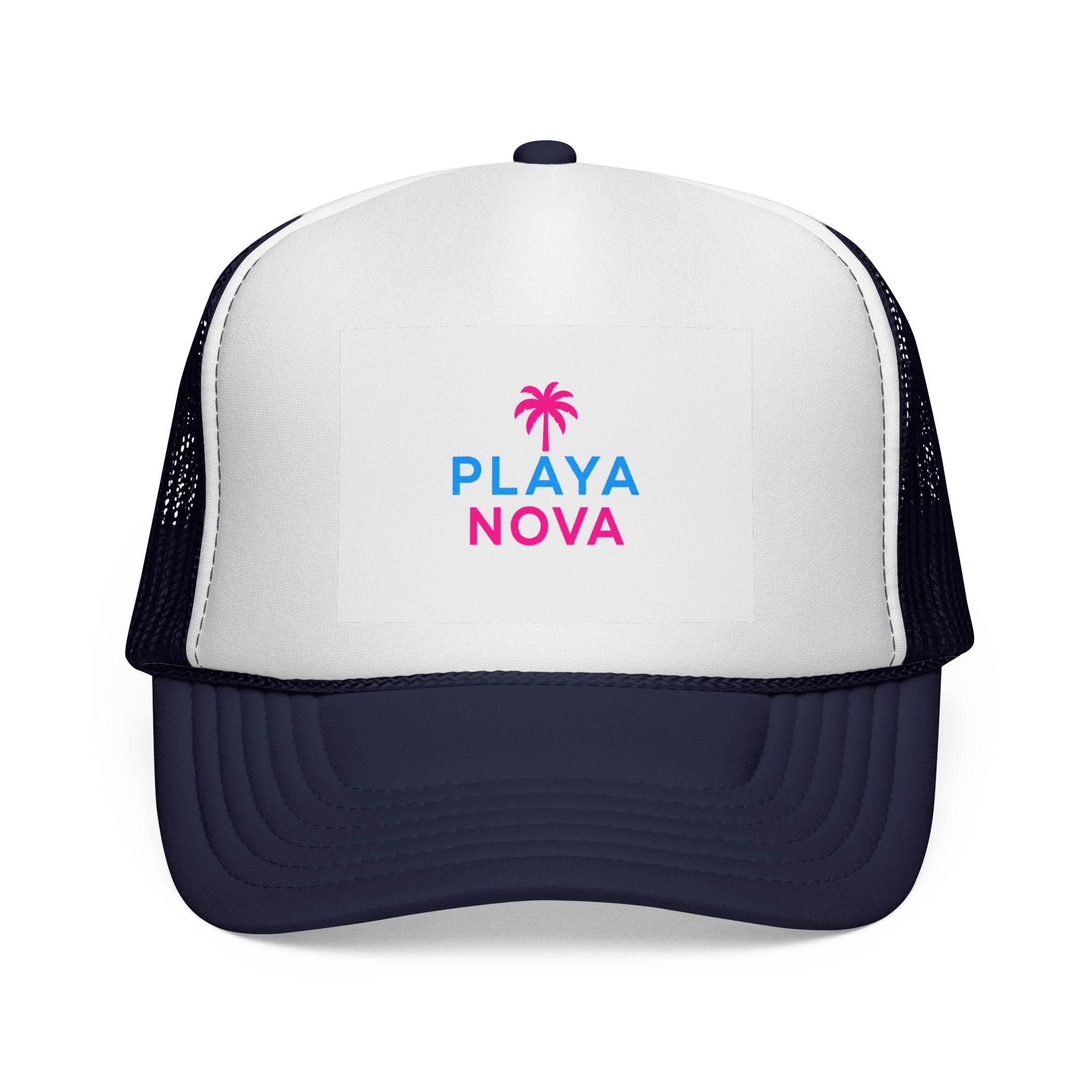 Playa Nova Trucker Hat — Retro Palm Beach Cap