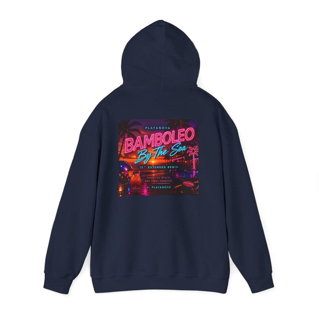Bamboleo By The Sea Hoodie — Retro Neon Beach Party Sweatshirt