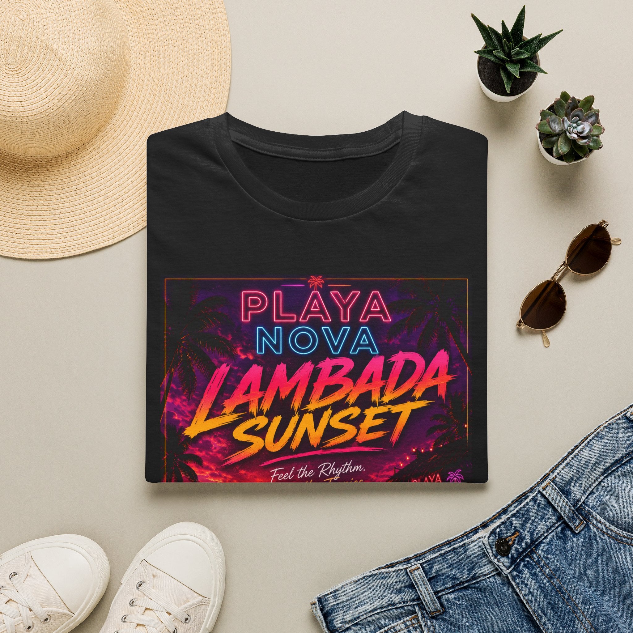 Lambada Sunset T-Shirt — Playa Nova Beach Party Graphic Tee