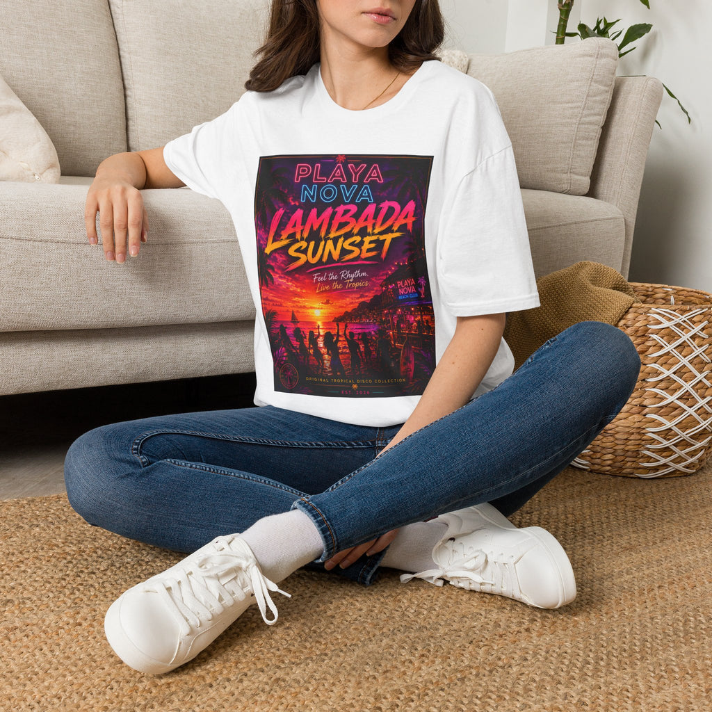 Lambada Sunset T-Shirt — Playa Nova Beach Party Graphic Tee