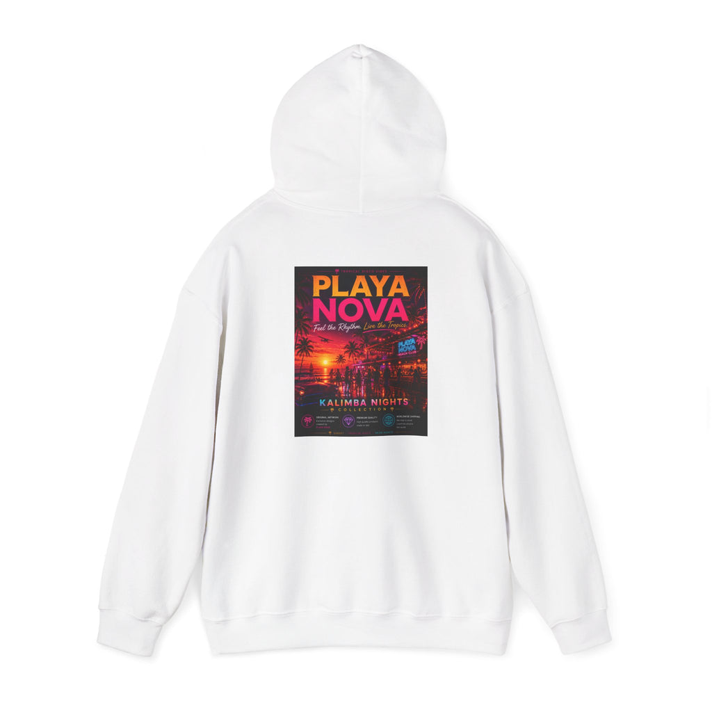 Playa Nova Hoodie — Retro Neon Miami Beach Pullover