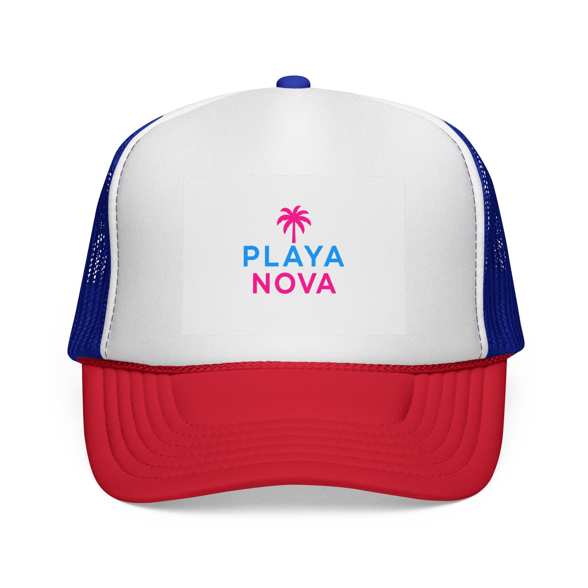 Playa Nova Trucker Hat — Retro Palm Beach Cap
