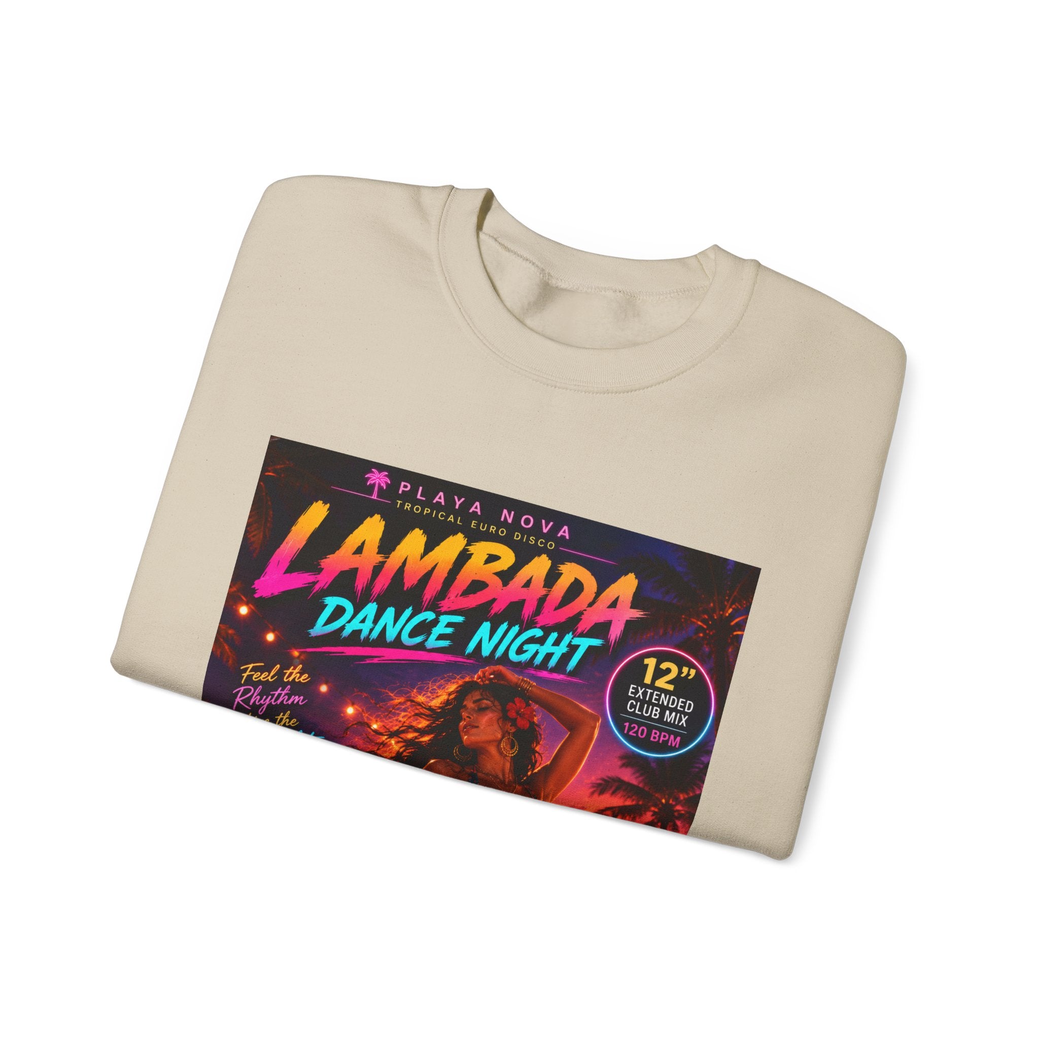 Lambada Dance Night Crewneck Sweatshirt – Retro Tropical Party Graphic