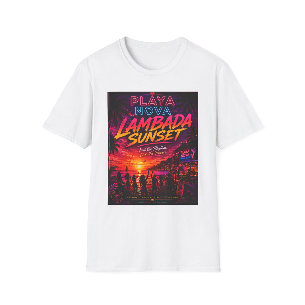Lambada Sunset T-Shirt — Playa Nova Beach Party Graphic Tee