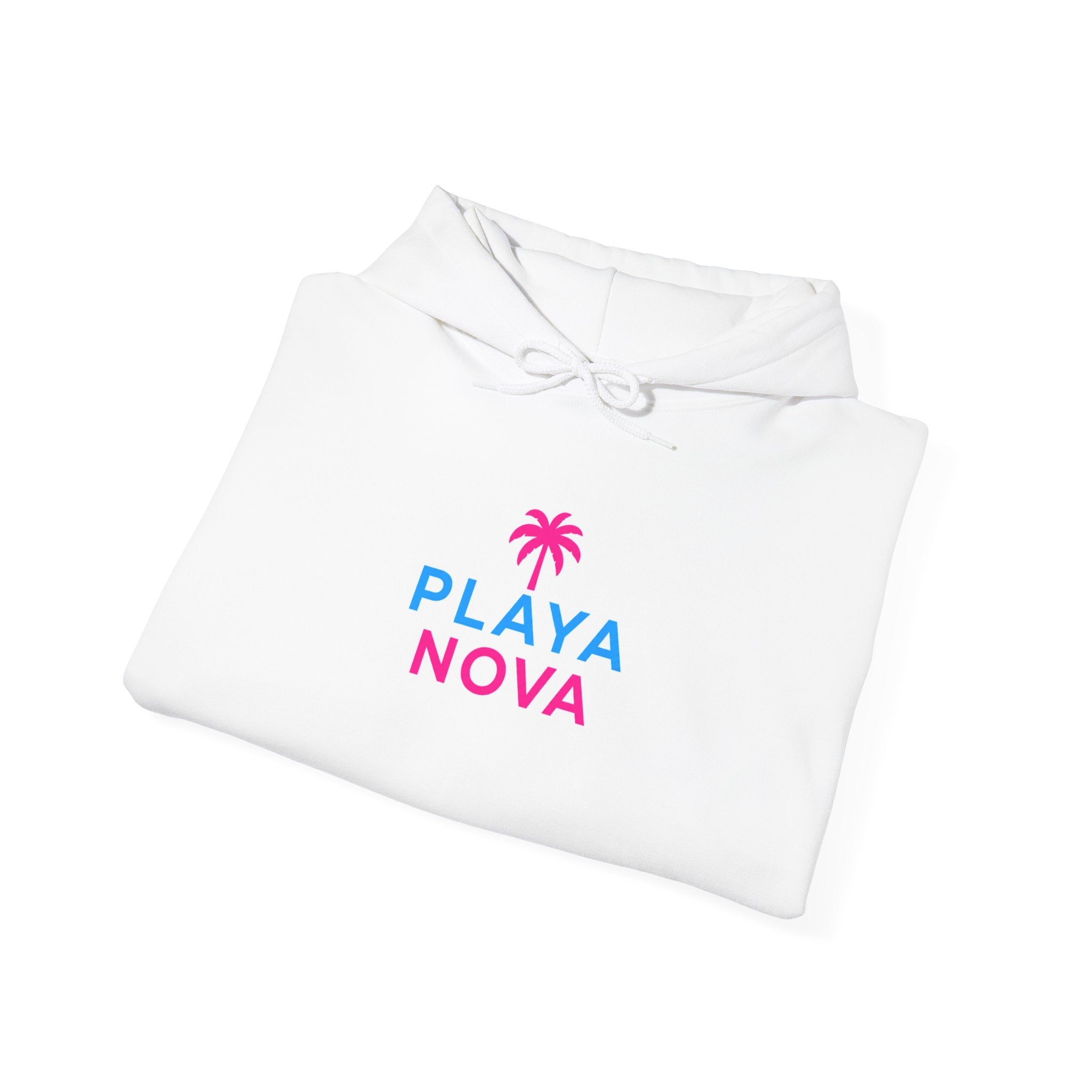 Playa Nova Hoodie — Retro Neon Miami Beach Pullover