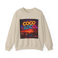 Coco Loco Neon Graphic Sweatshirt — Tropical Retro Beach Vibes