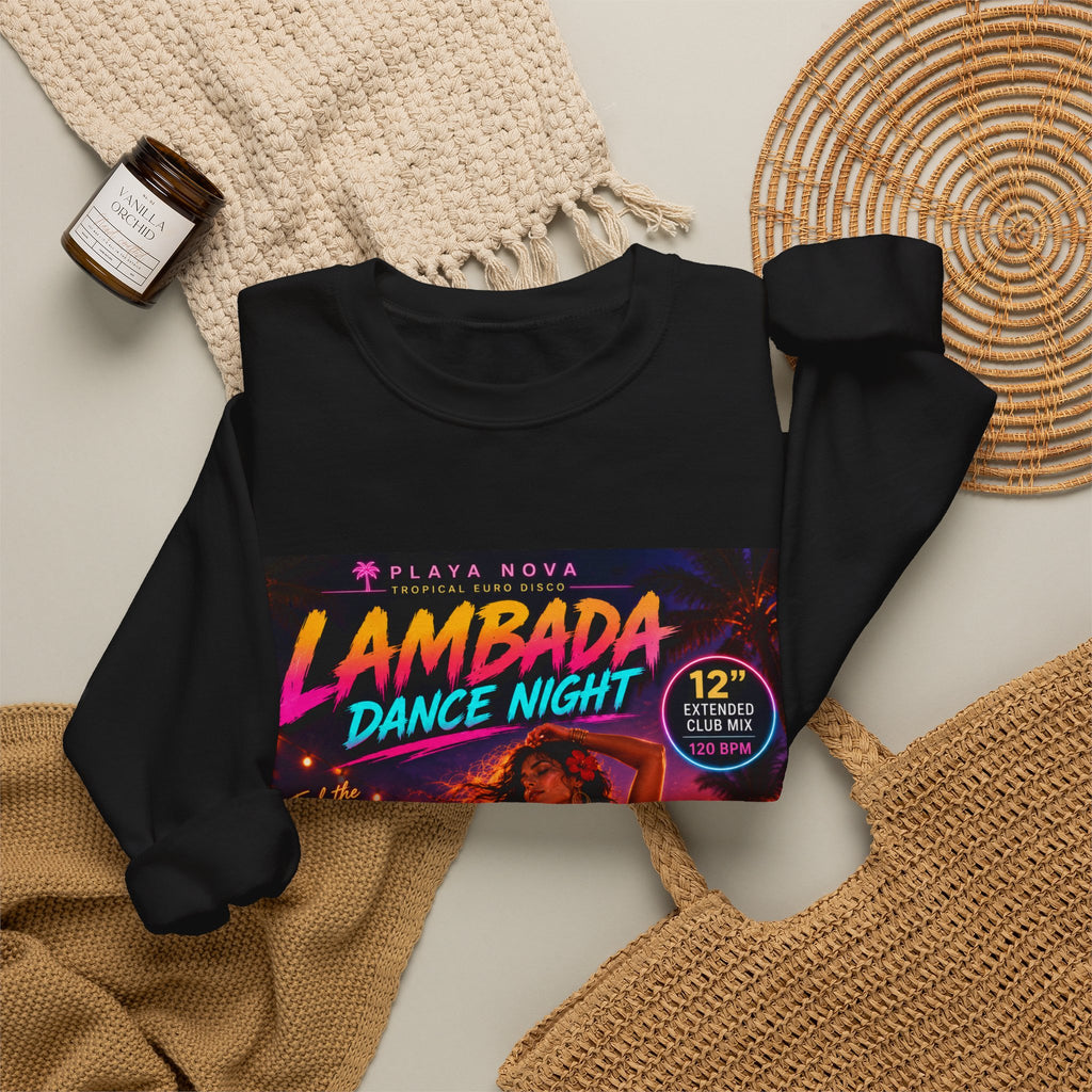 Lambada Dance Night Crewneck Sweatshirt – Retro Tropical Party Graphic