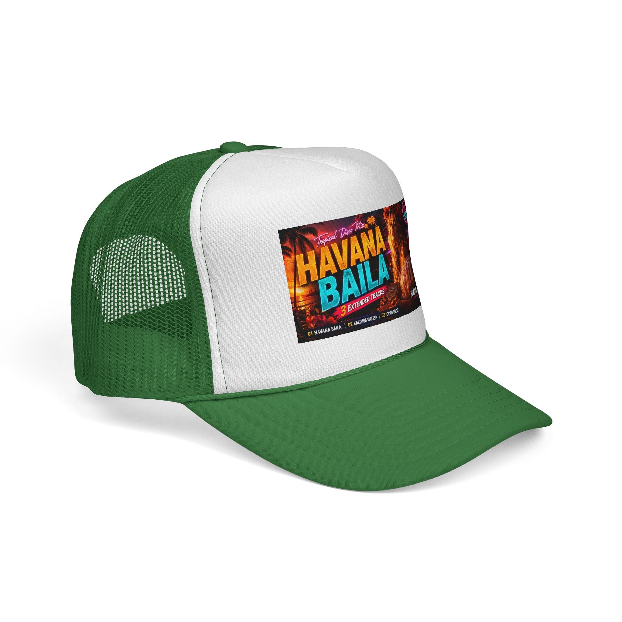 Havana Baila Trucker Cap — Retro Latin Dance Party Mesh Hat