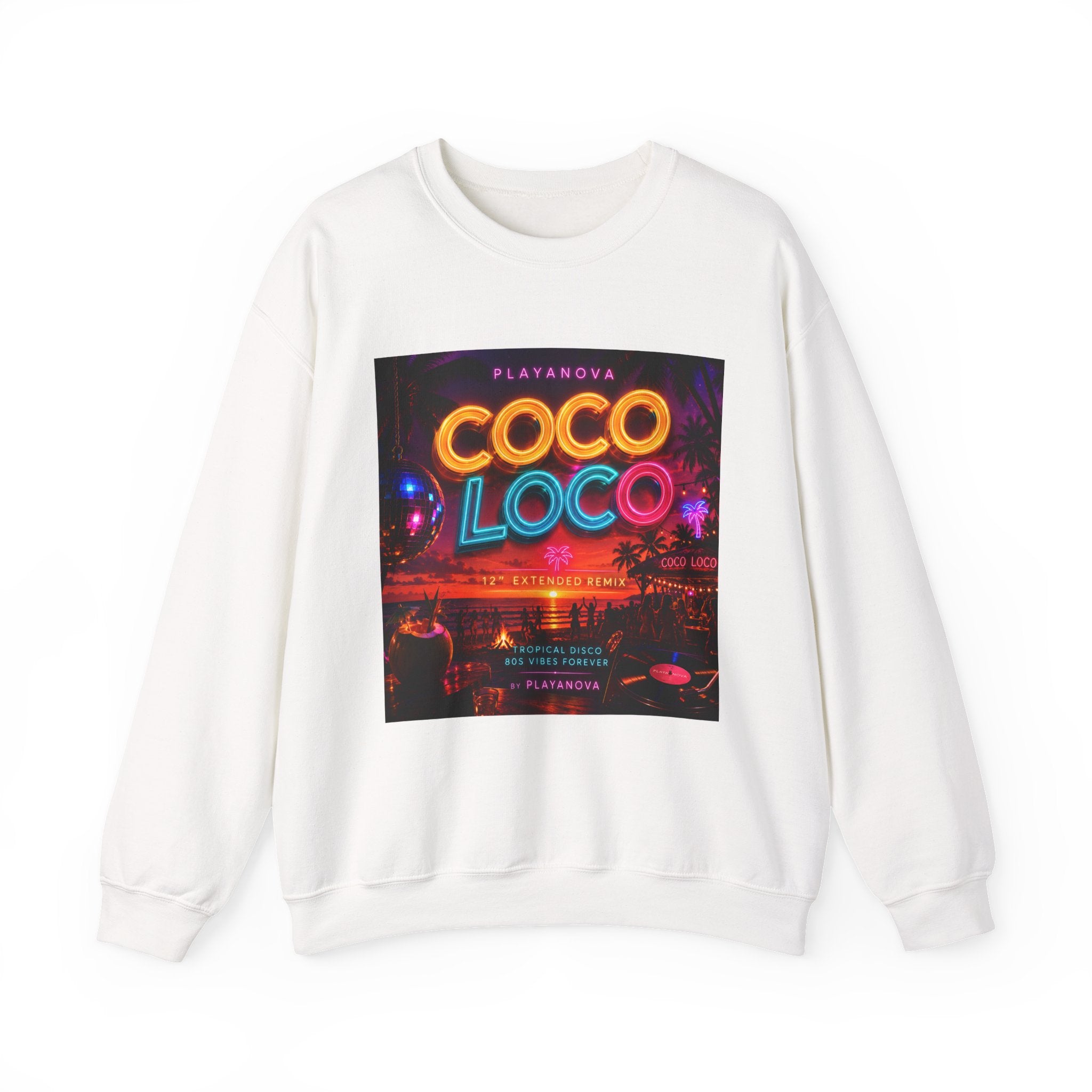 Coco Loco Retro Neon Crewneck Sweatshirt