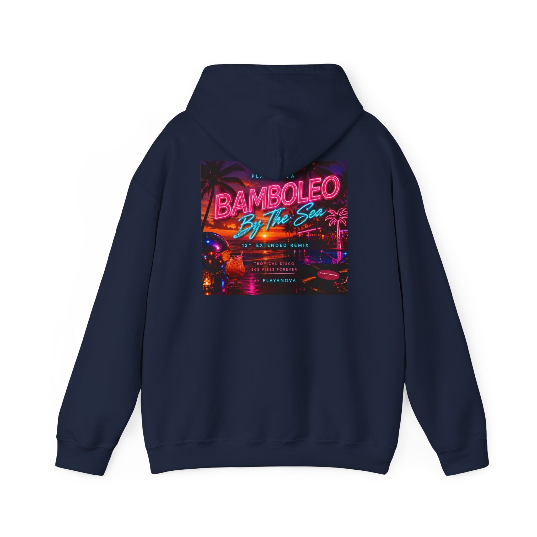 Bamboleo By The Sea Hoodie — Retro Neon Beach Party Sweatshirt