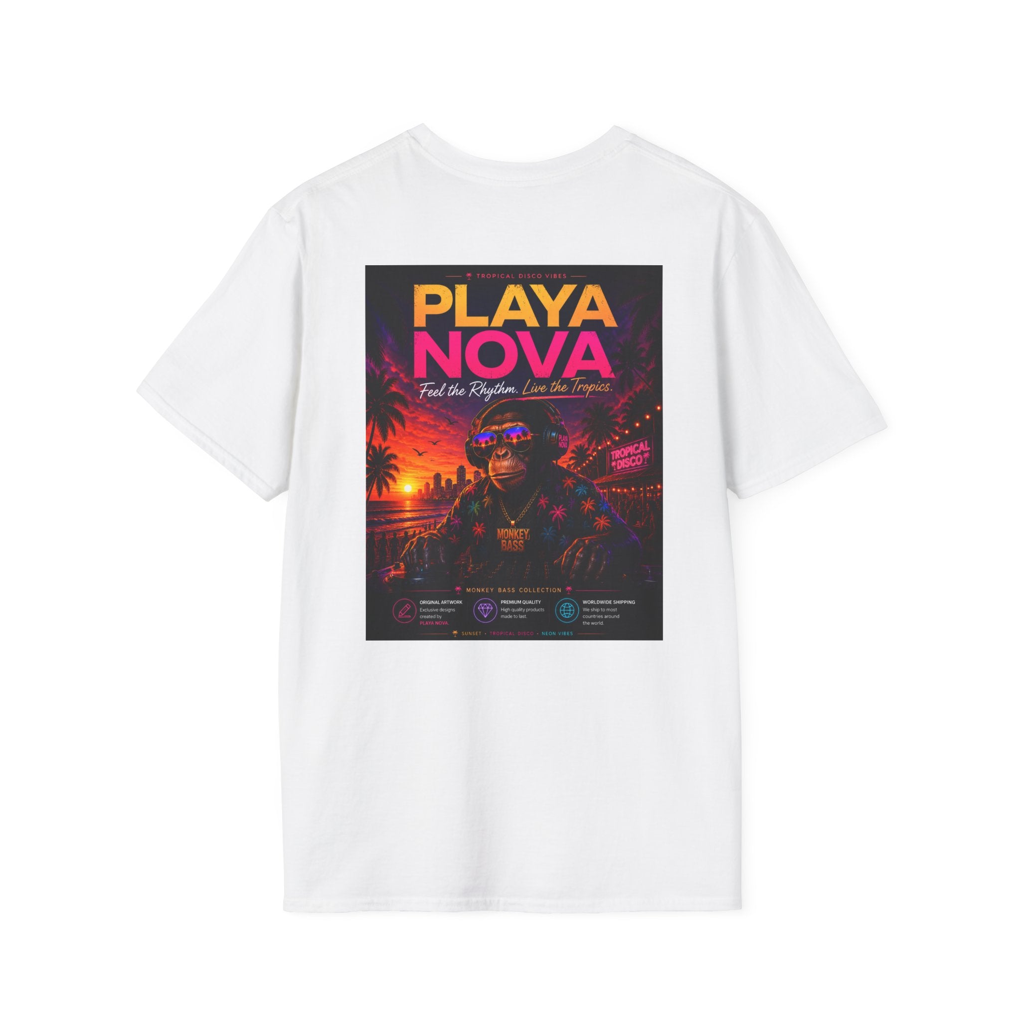 T-Shirt — Playa Nova Tropical Palm Logo Tee