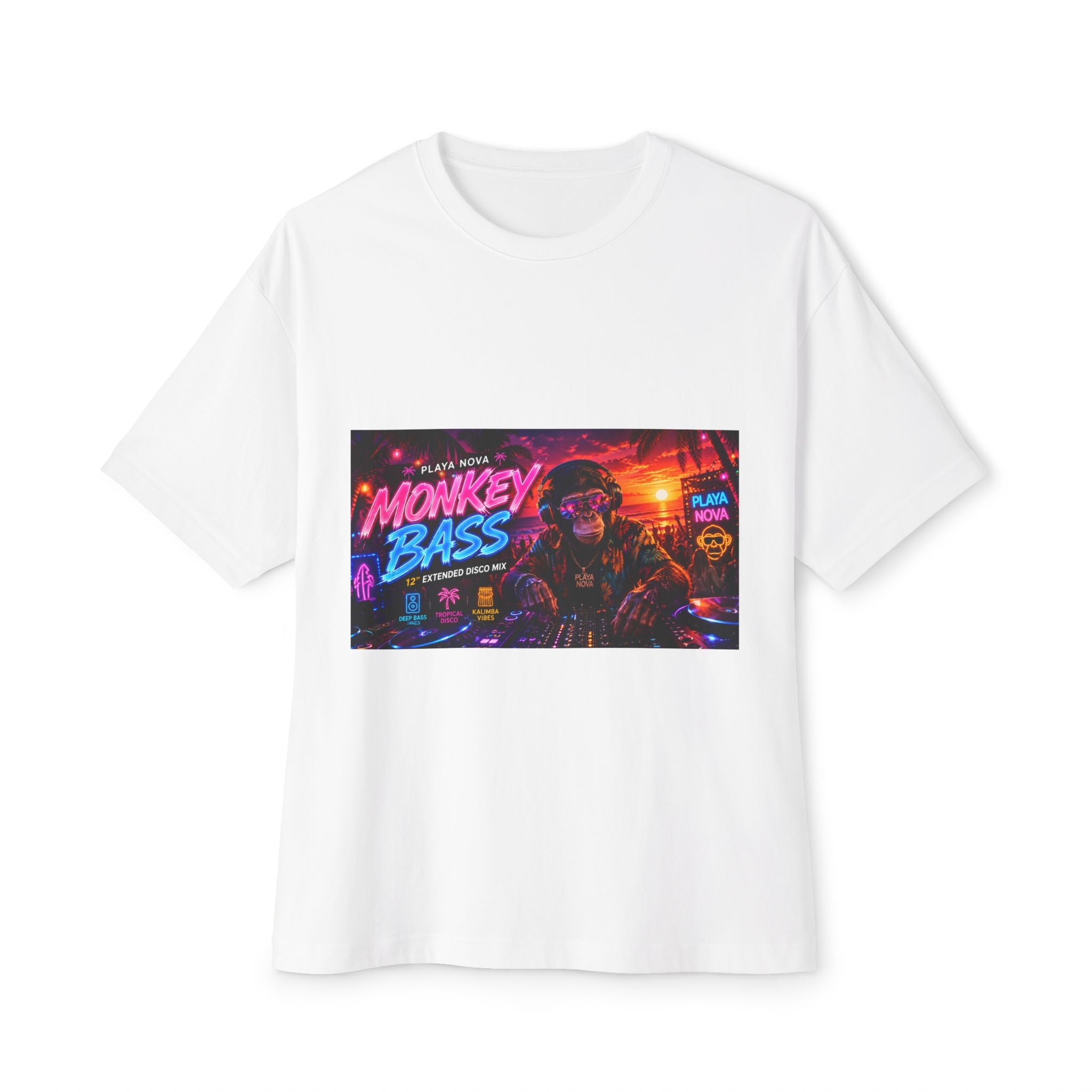 Monkey Bass Retro Cyberpunk Tee