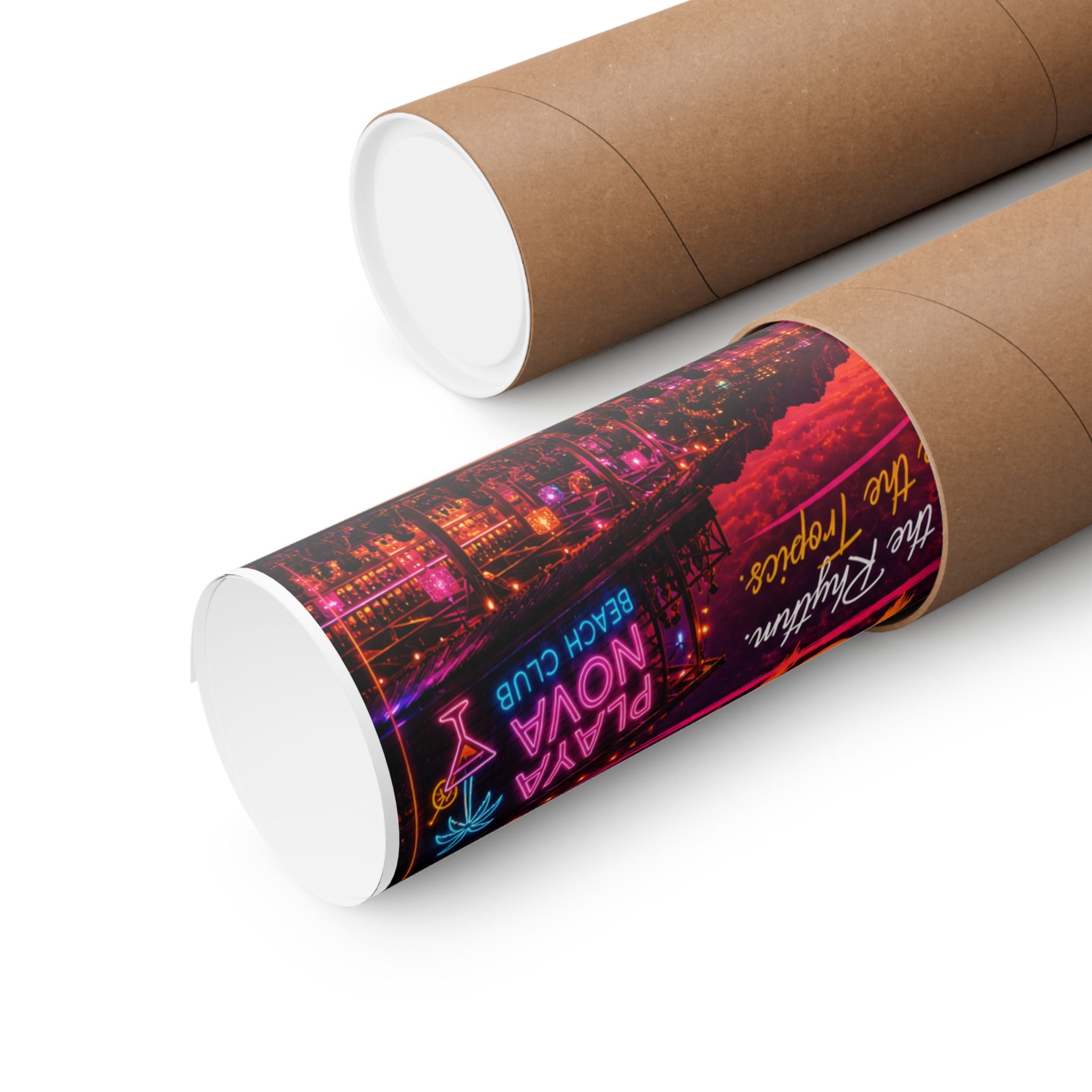 Vertical Poster - "Rhythm Is Magic" Tropical Beach Party Matte Print