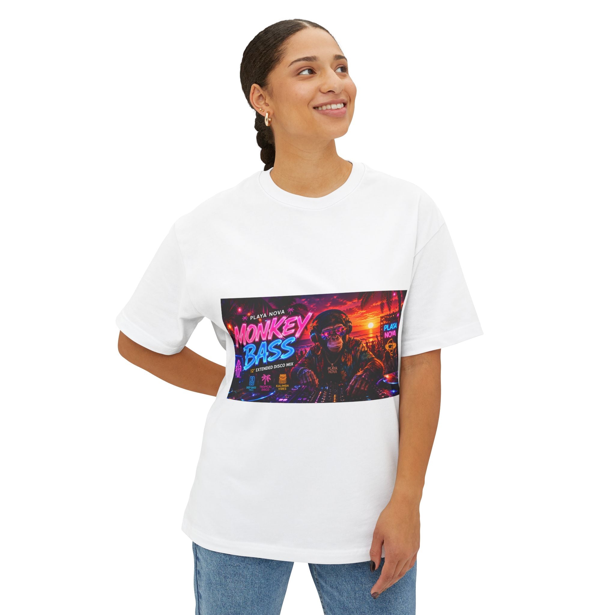 Monkey Bass Retro Cyberpunk Tee