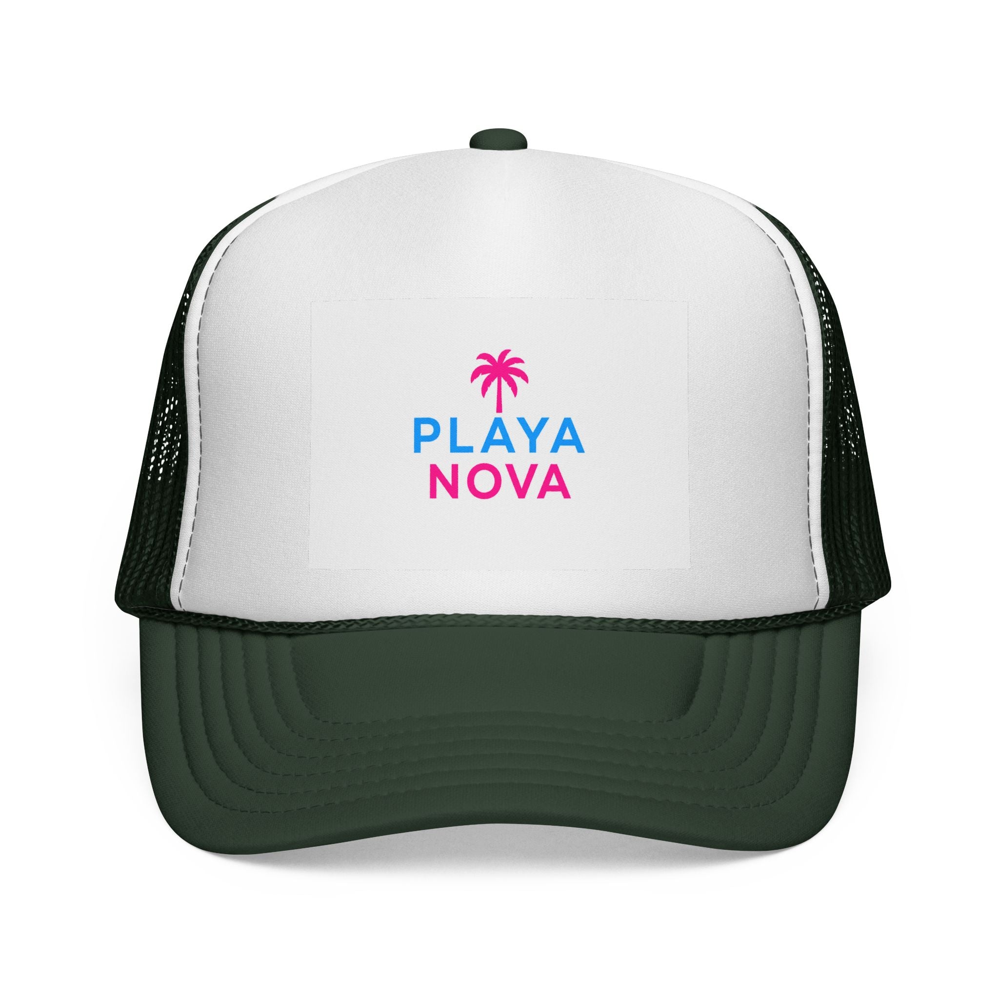 Playa Nova Trucker Hat — Retro Palm Beach Cap