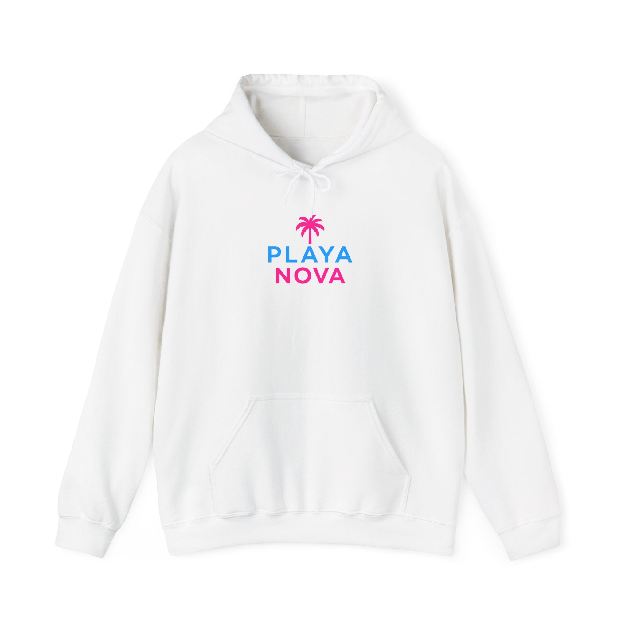 Playa Nova Hoodie — Retro Neon Miami Beach Pullover