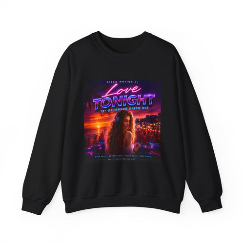 "Love Tonight" Neon City Graphic Crewneck Sweatshirt