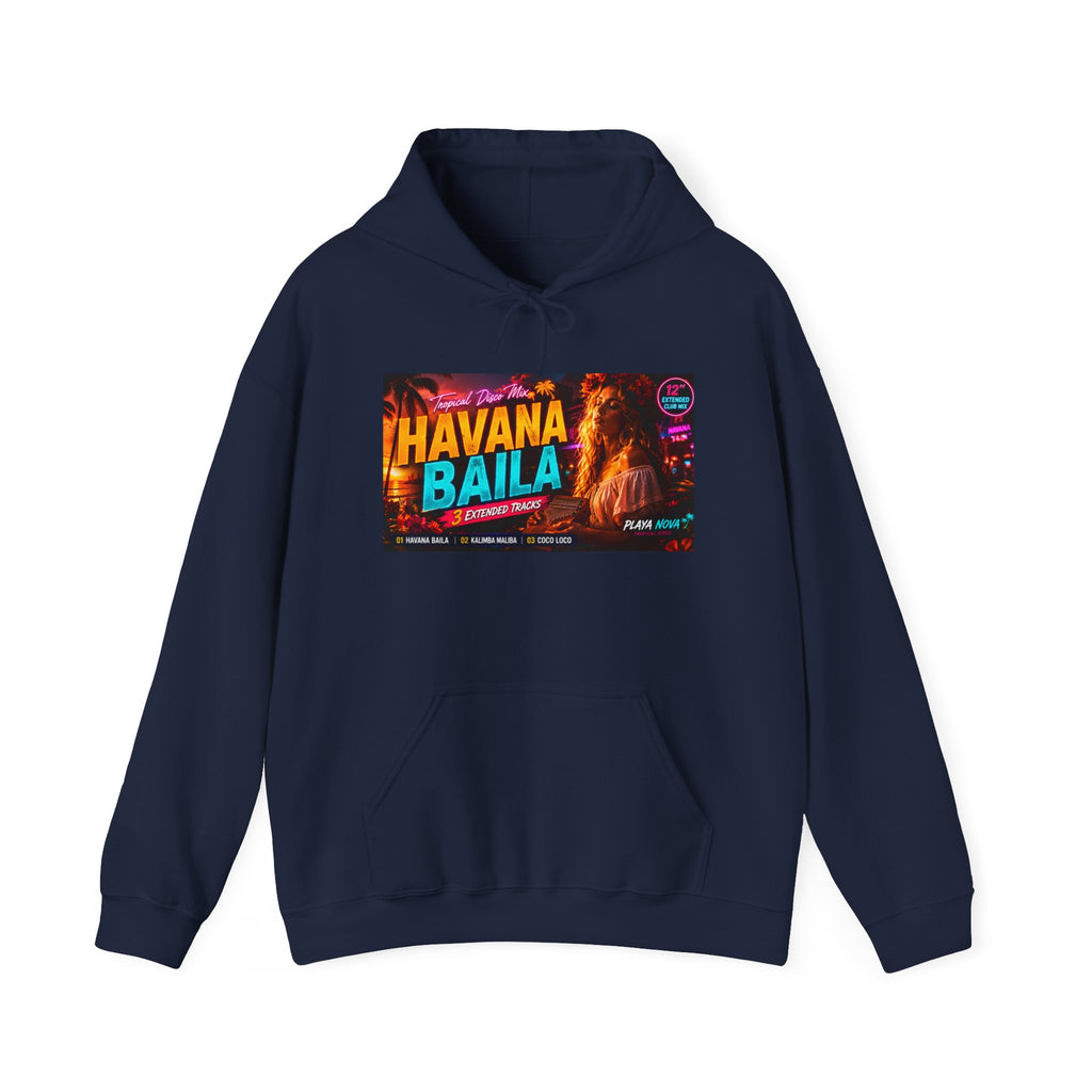 Havana Baila Graphic Hoodie — Retro Tropical Dance Party Sweatshirt