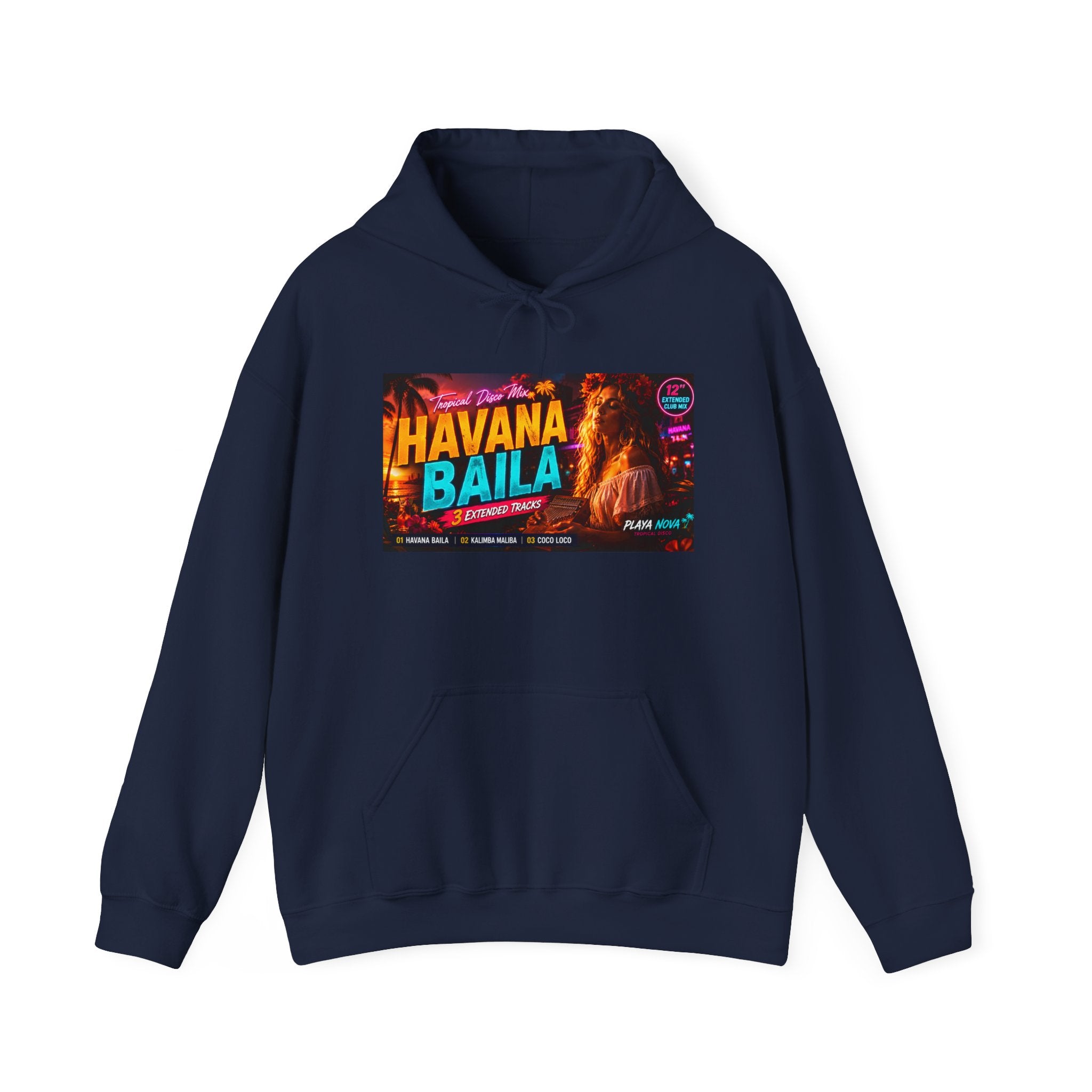Havana Baila Graphic Hoodie — Retro Tropical Dance Party Sweatshirt
