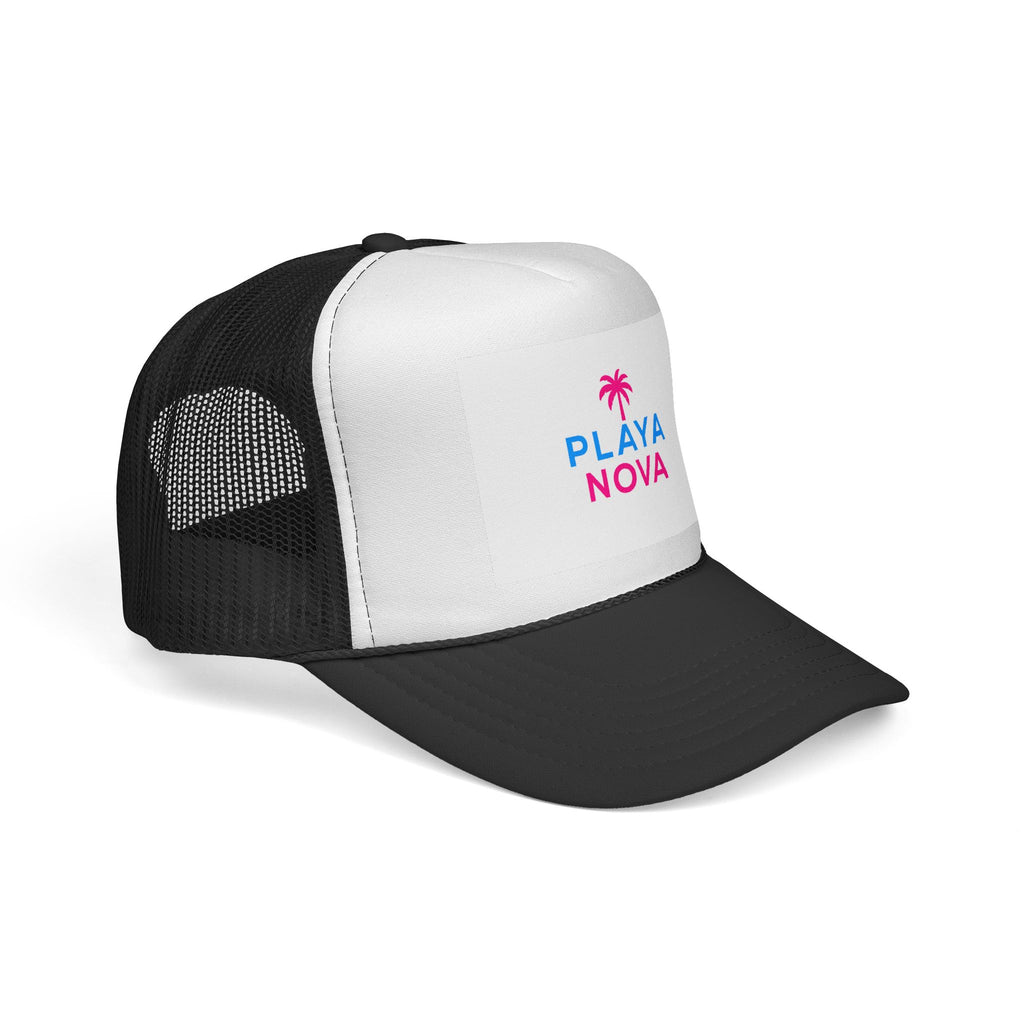 Playa Nova Trucker Hat — Retro Palm Beach Cap