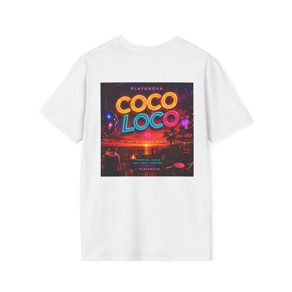 T-Shirt — Playa Nova Palm Logo Tee (Pink & Blue)