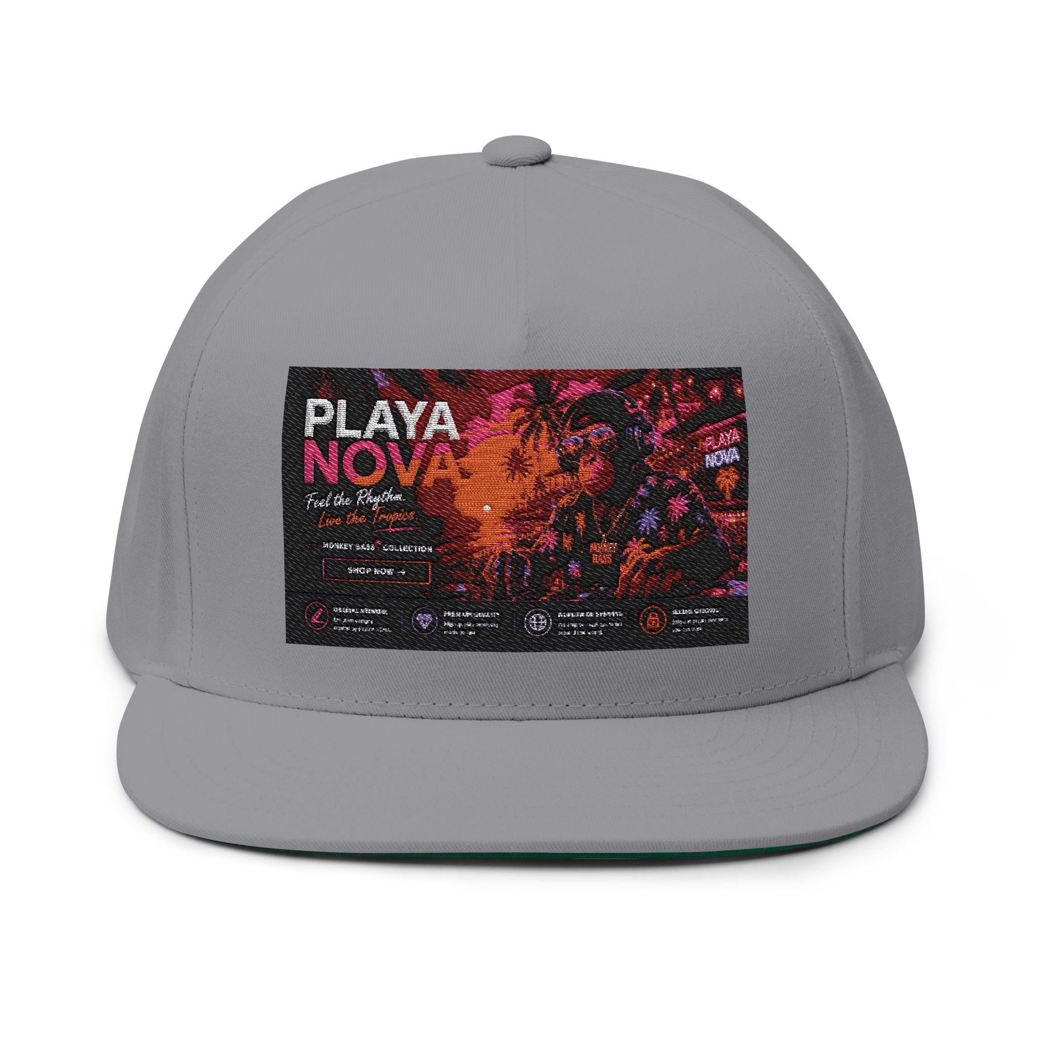 Flat Bill Cap (Embroidery)