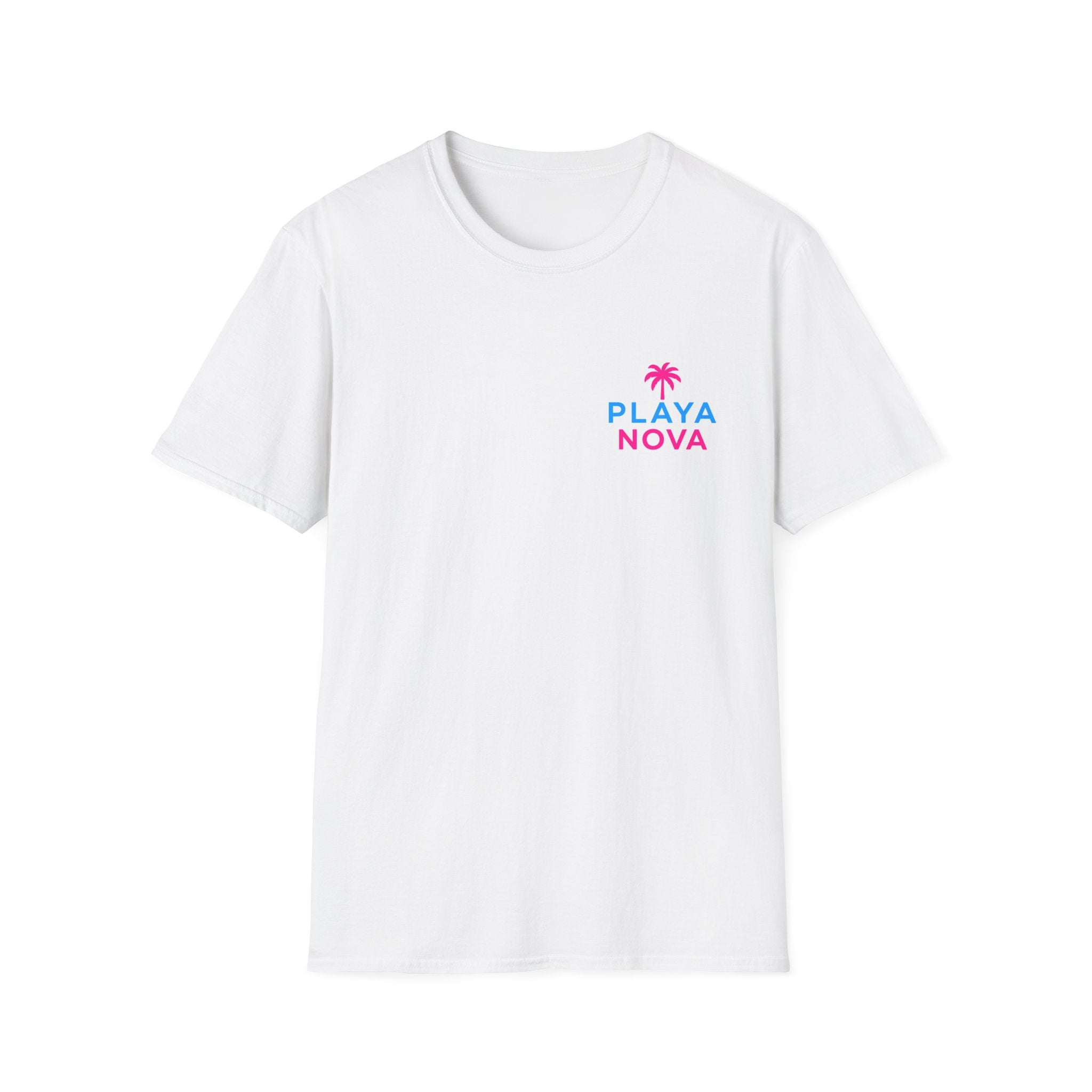 Playa Nova Palm Logo T-Shirt — Retro Beach Graphic Tee