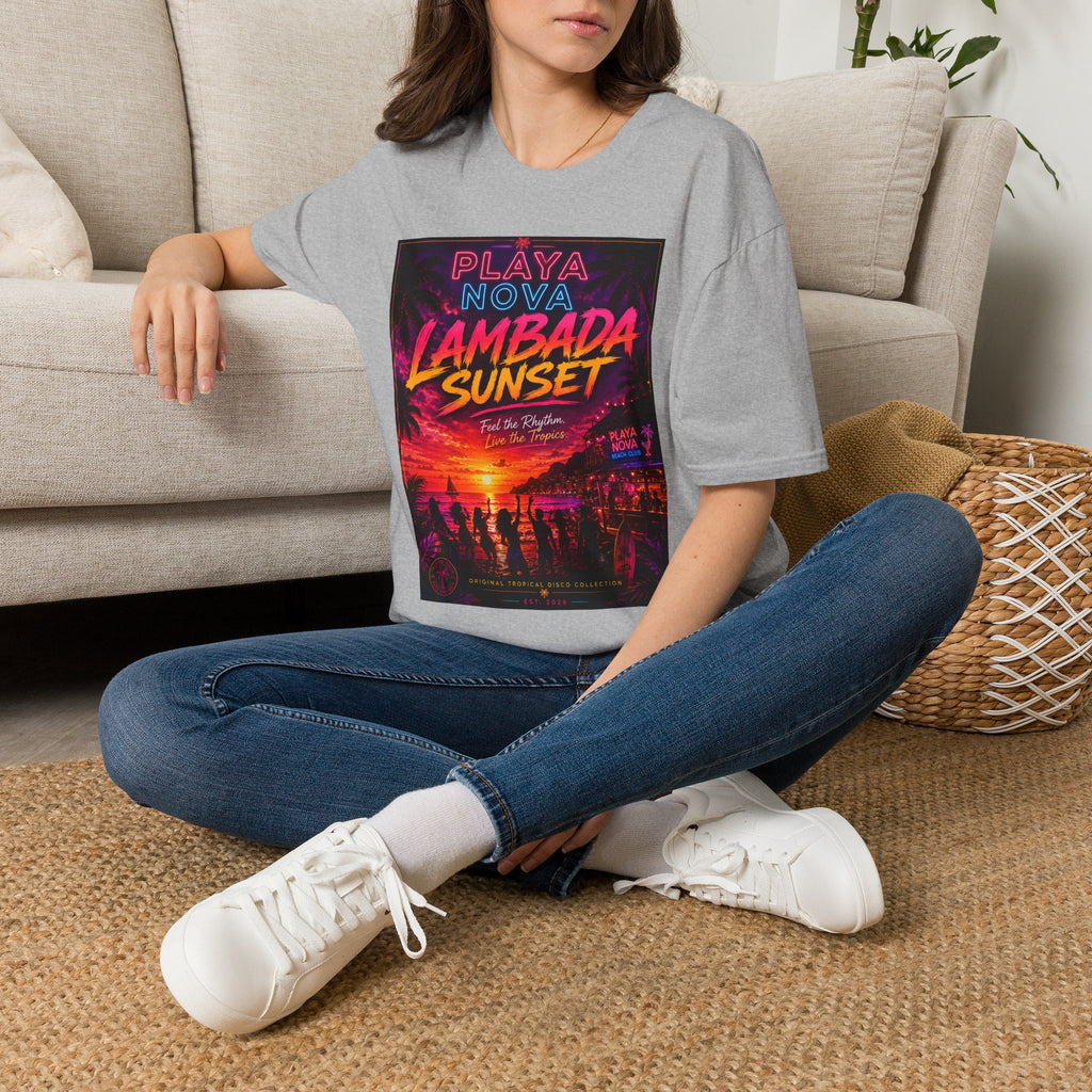 Lambada Sunset T-Shirt — Playa Nova Beach Party Graphic Tee
