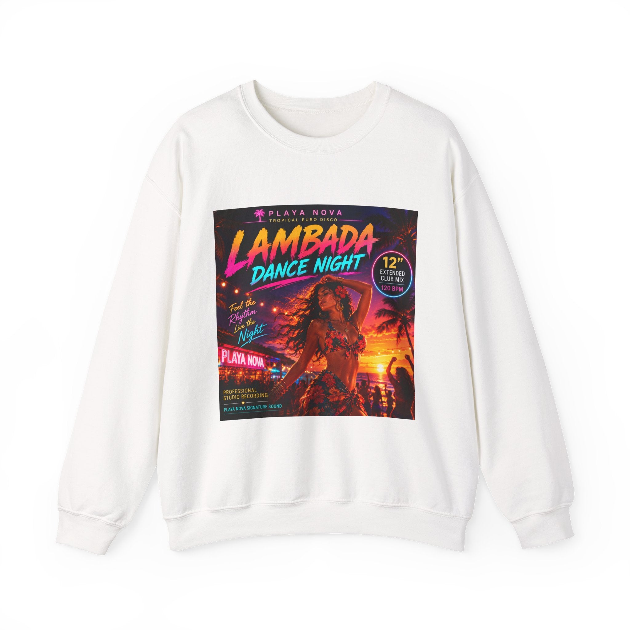Lambada Dance Night Crewneck Sweatshirt – Retro Tropical Party Graphic